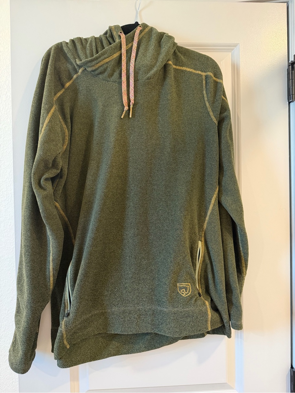 Olive Green Pullover Hoodie Jacket